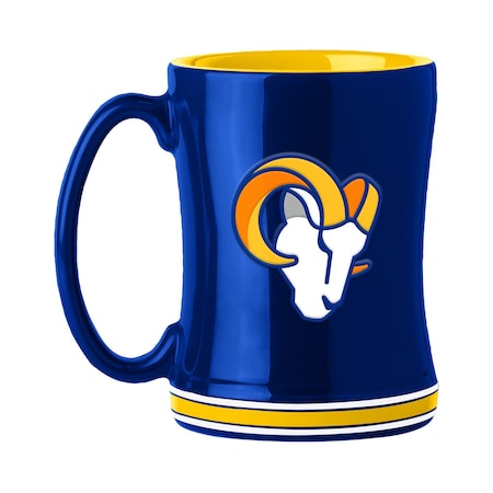 LOGO BRANDS LA Rams 14oz Relief Mug 629-C14RM